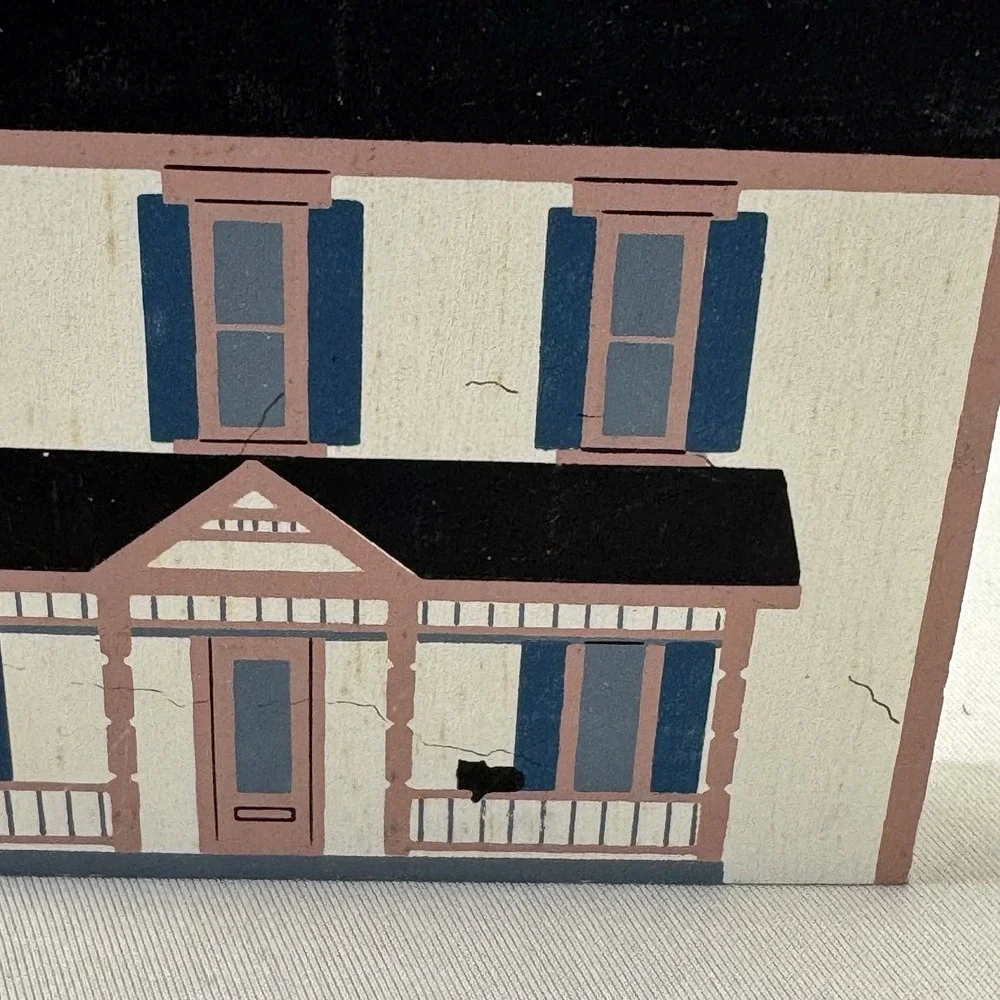 1989 THE CATS MEOW Thorpe House Bed & Breakfast Series VII‎ Wooden Shelf Sitter